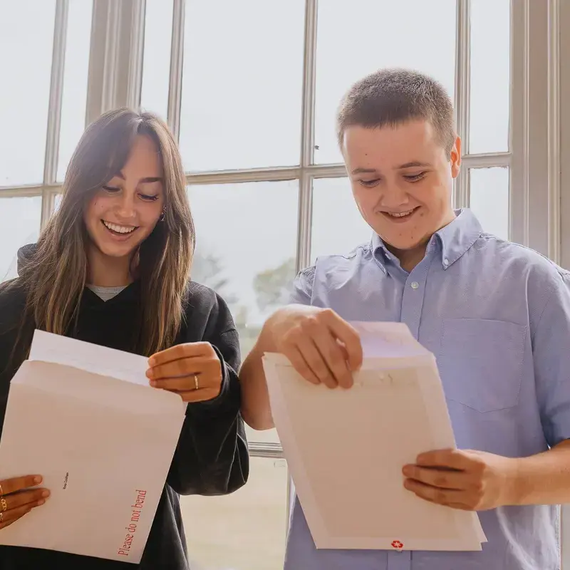 Radnor House Sevenoaks pupils opening their GCSE Results