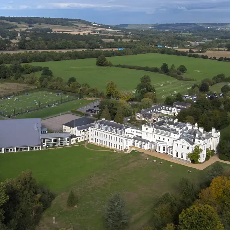 Aerial view of Radnor House Sevenoaks